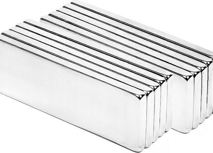 Neodymium magneten N50 rechthoekig 10 x 5 x 1,5 mm, set van 10 stuks