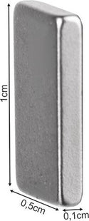 Neodymium magneten N50 rechthoekig 10 x 5 x 1,5 mm, set van 10 stuks - foto 4