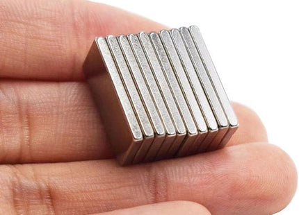 Neodymium magneten N50 rechthoekig 10 x 5 x 1,5 mm, set van 10 stuks - foto 5