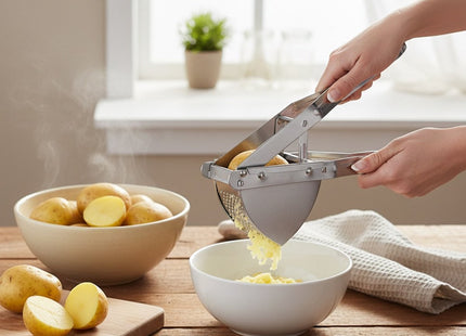 Orion - Aardappelpers - RVS - Universeel - Gemakkelijk in Gebruik - MBDeals.nl