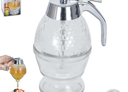 Orion glazen dispenser voor honing en siroop met doseerhendel - foto 6