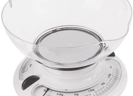 Orion keukenweegschaal met verwijderbare kom, mechanisch tot 3 kg - MBDeals.nl