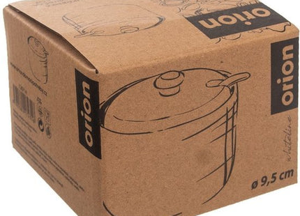 Orion porseleinen suikerpot WhiteLine met bamboe deksel en lepel, 240 ml, wit - MBDeals.nl