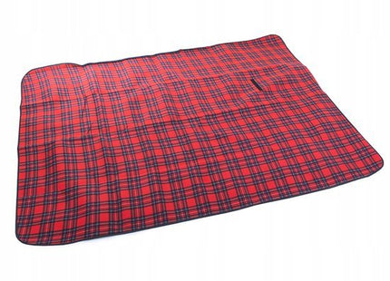 Picknickkleed 200 x 150 cm rode Schotse ruit met waterdichte onderkant - foto 8