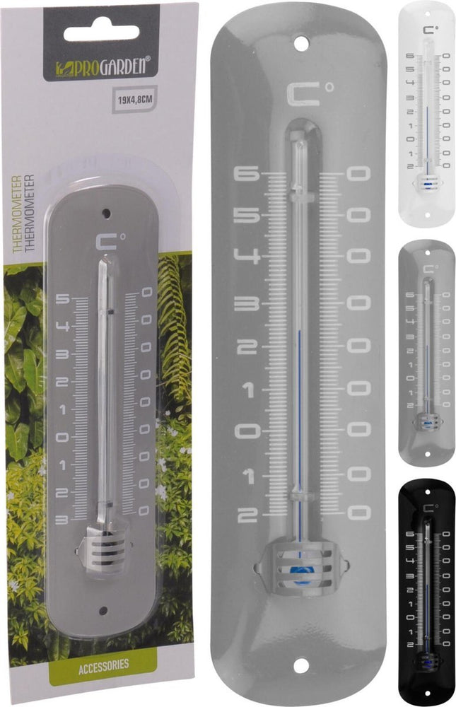 Pro Garden - Buitenthermometer - Metaal - Meetbereik 6°C tot - 3°C - 19cm - MBDeals.nl