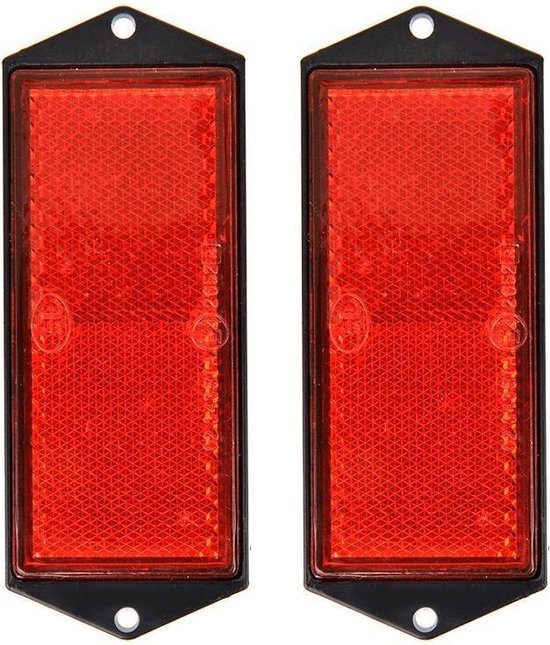 ProPlus - Reflector - Set van 2 - Rood - Schroefbevestiging - 104x40mm - MBDeals.nl