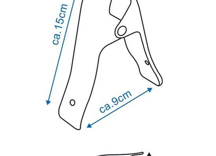 ProPlus - Zeilklem - Set van 2 - Veerklem - Stevig Metaal - Maximaal 55 mm Opening - MBDeals.nl