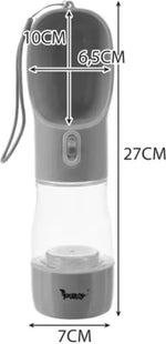 Purlov drinkfles voor honden met kom en voervak (200 ml water, wit) - foto 6