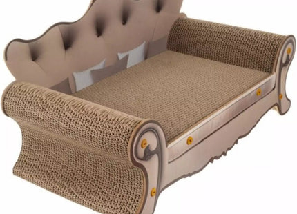 Purlov - Krabmeubel Sofa - Eenvoudig te Monteren - Klauwverzorging - MDF en Karton - MBDeals.nl