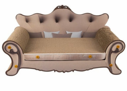 Purlov - Krabmeubel Sofa - Eenvoudig te Monteren - Klauwverzorging - MDF en Karton - MBDeals.nl