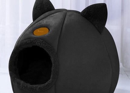 Purlov - Pluche Kattenbed - Polyester & PP - Katoen - Geschikt voor Katten tot 6 Kg - 36 X 33 Cm - MBDeals.nl