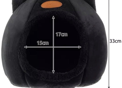 Purlov - Pluche Kattenbed - Polyester & PP - Katoen - Geschikt voor Katten tot 6 Kg - 36 X 33 Cm - MBDeals.nl