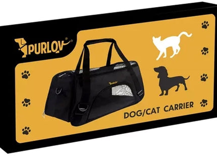 Purlov - Transporter Tas Hond/Kat - Verstevigde Bodem/Zijkanten - Afmetingen 30/25/50 Cm - Max Belasting 8 Kg - MBDeals.nl
