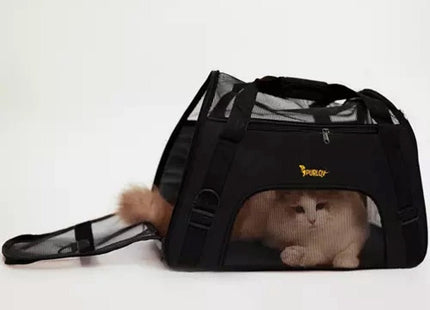 Purlov - Transporter Tas Hond/Kat - Verstevigde Bodem/Zijkanten - Afmetingen 30/25/50 Cm - Max Belasting 8 Kg - MBDeals.nl
