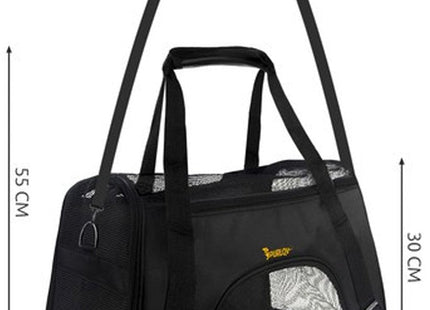 Purlov - Transporter Tas Hond/Kat - Verstevigde Bodem/Zijkanten - Afmetingen 30/25/50 Cm - Max Belasting 8 Kg - MBDeals.nl