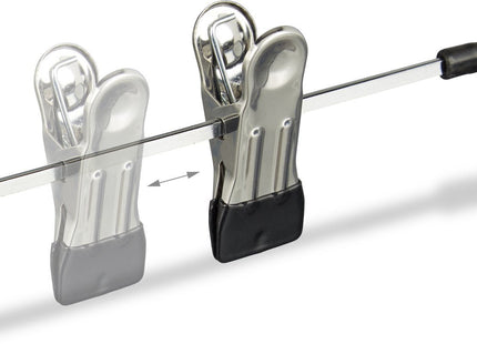 Relaxdays - Broekhanger - 20 Stuks - Metaal - Verstelbare Klemmen met Antislip - MBDeals.nl