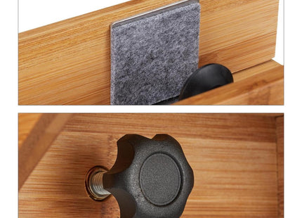 Relaxdays - Hangend Nacktkastje - Bamboe - 32,5x27cm - Inclusief Klemmen - MBDeals.nl