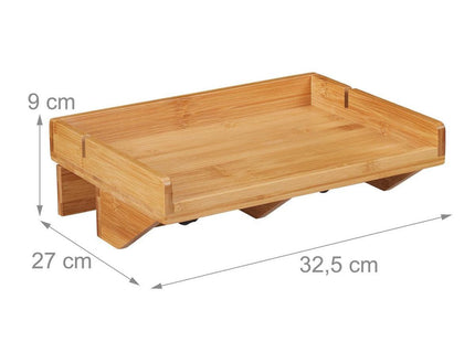 Relaxdays - Hangend Nacktkastje - Bamboe - 32,5x27cm - Inclusief Klemmen - MBDeals.nl
