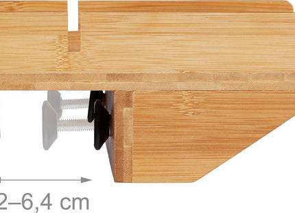 Relaxdays - Hangend Nacktkastje - Bamboe - 32,5x27cm - Inclusief Klemmen - MBDeals.nl