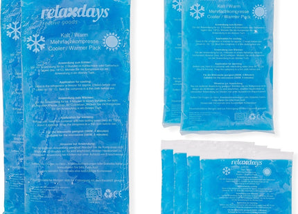 Relaxdays - Hot Cold Pack - Herbruikbaar - 8 Stuks - 100% Polyester - MBDeals.nl