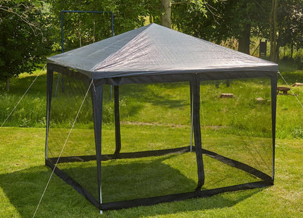 Relaxdays - Muskietennet Partytent - Met Ritssluiting - 2 Zijkanten - Afmetingen 3x3m - MBDeals.nl