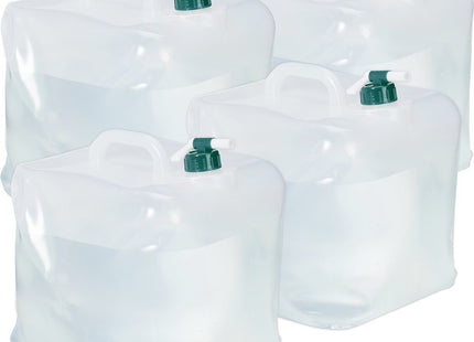 Relaxdays - Opvouwbare Jerrycan Set - 20 Liter - BPA - vrij - Met Kraan - MBDeals.nl