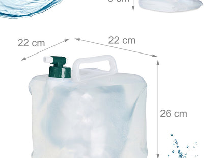 Relaxdays - Opvouwbare Jerrycan - Set van 4 - 10 Liter - BPA - Vrij - MBDeals.nl