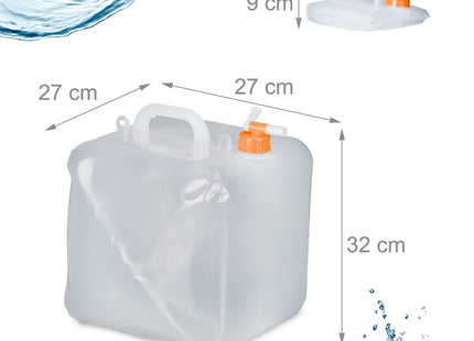 Relaxdays - Opvouwbare Jerrycan - Set van 4 - 20 Liter - BPA - vrij - MBDeals.nl