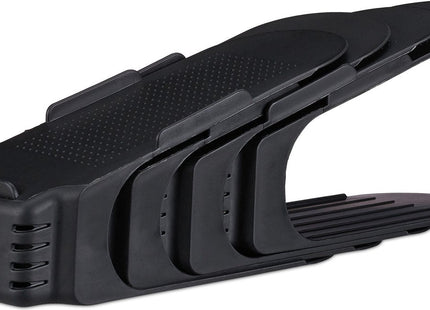 Relaxdays - Schoenen Organizer - Set van 12 - Tot Maat 39/40 - Zwart - MBDeals.nl
