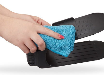 Relaxdays - Schoenen Organizer - Set van 12 - Tot Maat 39/40 - Zwart - MBDeals.nl
