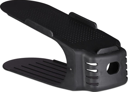 Relaxdays - Schoenen Organizer - Set van 12 - Tot Maat 39/40 - Zwart - MBDeals.nl