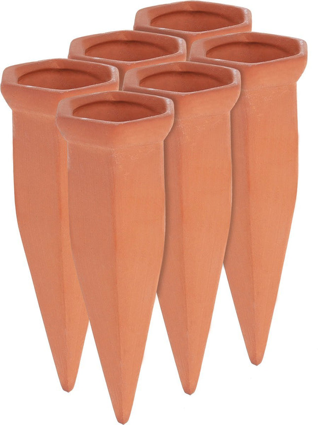 Relaxdays - Waterdruppelaar - 6 Stuks - Voor 1,5 Liter Petfles - Keramiek - MBDeals.nl