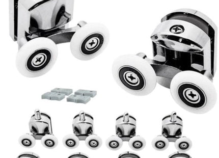 Ruhhy douchecabine wieltjes 23 mm voor glas van 4 tot 6 mm, set van 24 stuks - foto 2