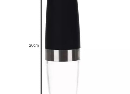 Ruhhy - Elektrische Molen Set van 2 - Keramisch Maalwerk - Zilver / Transparant - LED - verlichting - MBDeals.nl