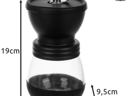Ruhhy - Handmatige Koffiemolen - Instelbare Maalgraad - Twee Glazen Containers - Elektriciteitsvrij - MBDeals.nl