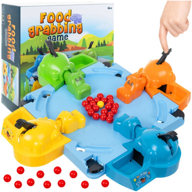 Ruhhy - Hungry Hippos - Stevig Kunststof - Snelheid en Reactievermogen - 4+ Jaar - MBDeals.nl