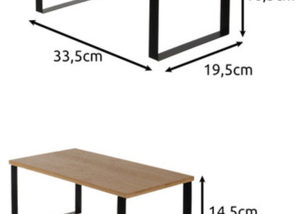 Ruhhy - Keukenrekje - Gietijzer en Hout - 2 - Delig - Met Stevig Hengsel - MBDeals.nl