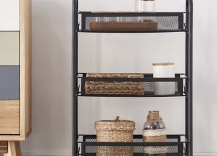 Ruhhy - Keukentrolley - Hoog Draagvermogen - Multifunctionele Organizer - Gepoedercoat IJzer - MBDeals.nl