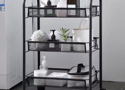 Ruhhy - Keukentrolley - Hoog Draagvermogen - Multifunctionele Organizer - Gepoedercoat IJzer - MBDeals.nl