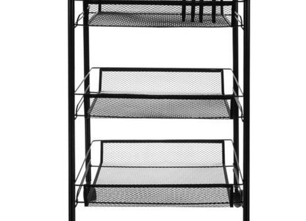 Ruhhy - Keukentrolley - Hoog Draagvermogen - Multifunctionele Organizer - Gepoedercoat IJzer - MBDeals.nl