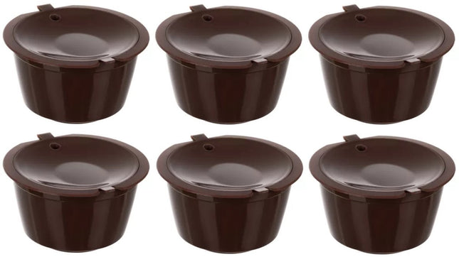 Ruhhy - Koffiecapsules - 6 Pack - Herbruikbaar - Compatibel met Dolce Gusto - MBDeals.nl