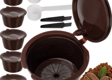 Ruhhy - Koffiecapsules - 6 Pack - Herbruikbaar - Compatibel met Dolce Gusto - MBDeals.nl