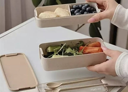 Ruhhy - Lunchbox - 750ml Inhoud - Verwijderbare Scheidingswand - Lekvrij - MBDeals.nl