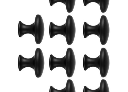 Ruhhy - Meubelknoppen Set - 10 Stuks - ABS Kunststof & RVS - Afmetingen 3 X 2,6 Cm - MBDeals.nl