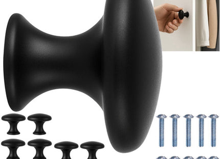 Ruhhy - Meubelknoppen Set - 10 Stuks - ABS Kunststof & RVS - Afmetingen 3 X 2,6 Cm - MBDeals.nl