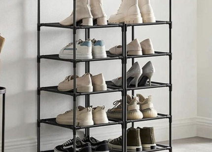 Ruhhy modulair schoenenrek met 10 modules voor 10 paar schoenen, zwart - foto 9
