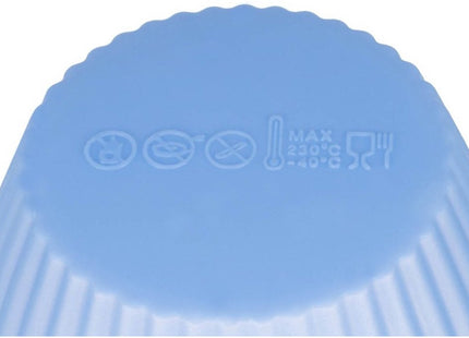 Ruhhy - Muffin Bakvorm - 12 Herbruikbare Siliconen Cups - Anti - aanbak Bakplaat - Vaatwasserbestendig - MBDeals.nl