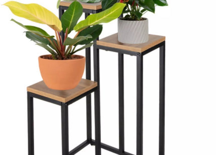 Ruhhy - Plantenstandaard - 3 Laags - Compact Formaat - Modern Minimalistisch Design - MBDeals.nl