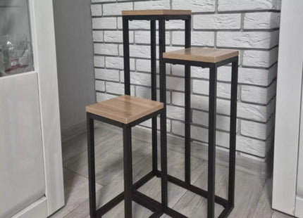 Ruhhy - Plantenstandaard - 3 Laags - Compact Formaat - Modern Minimalistisch Design - MBDeals.nl
