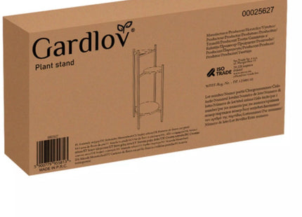 Ruhhy - Plantenstandaard - Loftstijl - 3 Niveaus - 80 cm - MBDeals.nl